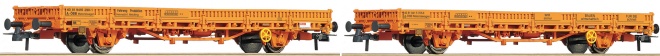 Set of 2 Flat cars for RailRoad maintenance train<br /><a href='images/pictures/Roco/179174.jpg' target='_blank'>Full size image</a>